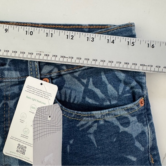 Levi's 511 Jeans Mens 32x30 Blue with Leaf Print Slim Stretch Casual NWT Rare - Picture 6 of 12